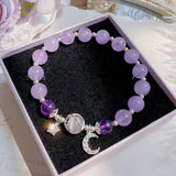 Lavender Opal Bracelet Female Special-interest Design Gray Moonlight - Minihomy