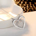 Heart-shaped Two-color Infinite 8-shaped Rhinestone Spring Necklace - Minihomy