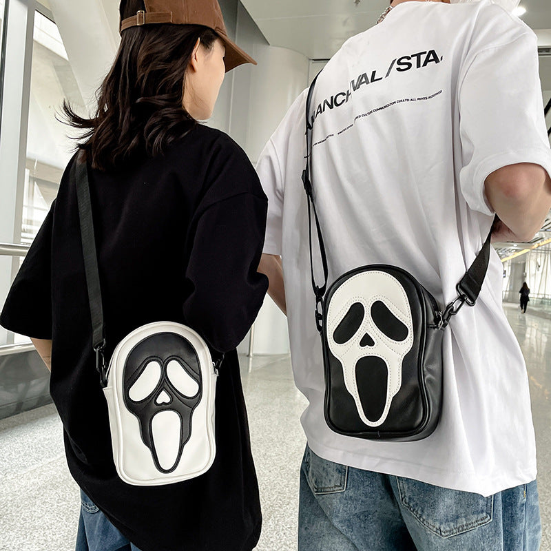 Halloween Funny Ghost Skull Crossbody Shoulder Bag - Minihomy