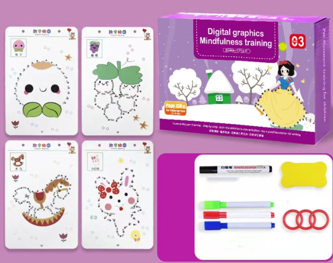 Interesting Children's Pen Control Training This Kindergarten Erasable Paper - Minihomy