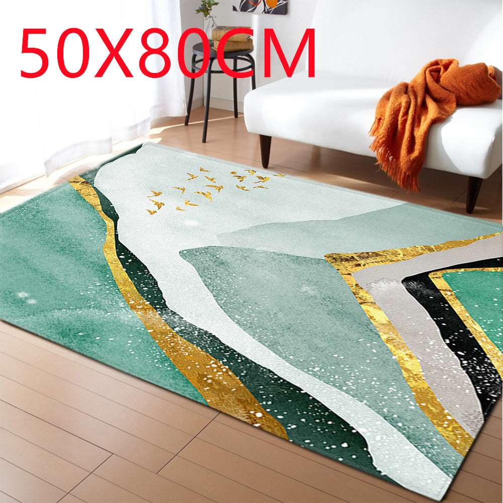 Marble Living Room Carpet Bedroom Restaurant Carpet - Minihomy