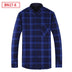 Men's Leisure Warm Plaid Shirt Coat - Minihomy