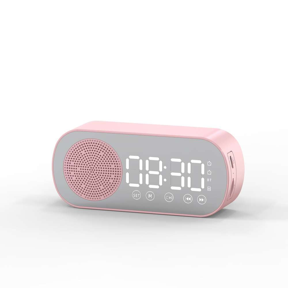 BT Music Alarm Clock Mirror with FM Radio and Phone Stand - Minihomy