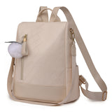 Women's Soft PU Leather Preppy Style Backpack