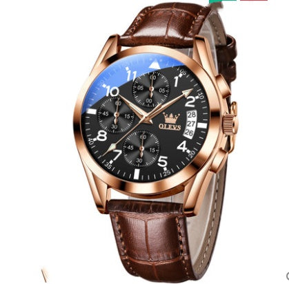 Luxury Mens Watches Waterproof Luminous Quartz - Minihomy