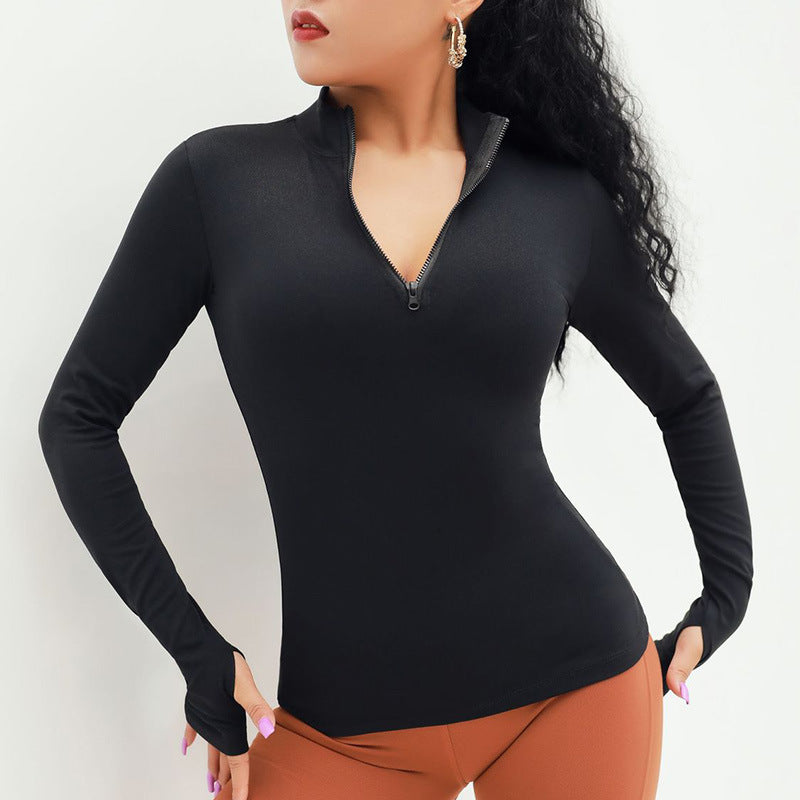 Women's Tight Fitness Exercise Long Sleeve Yoga Wear