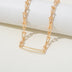 High-grade Retro U-shaped Double-layer Metal Chain Tag Necklace - Minihomy