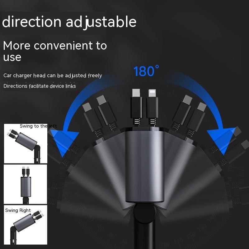 100W Super Fast Car Charger - Metal USB & Type-C Adapter - Minihomy