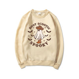 Boot Scootin' Spooky Sweatshirt Halloween Hoodie Cowboy Ghost - Minihomy