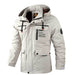 Men's Casual Hooded Jacket Parka Autumn And Winter Warm Solid Color Windproof Coat - Minihomy