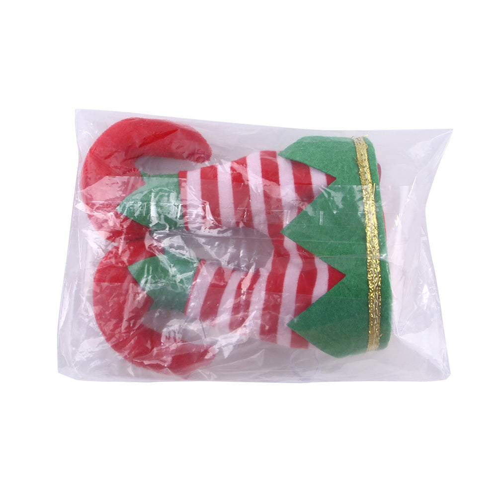 Pet Christmas Dress Up Dog Christmas Hat Pet Funny Striped Clown Hat - Minihomy