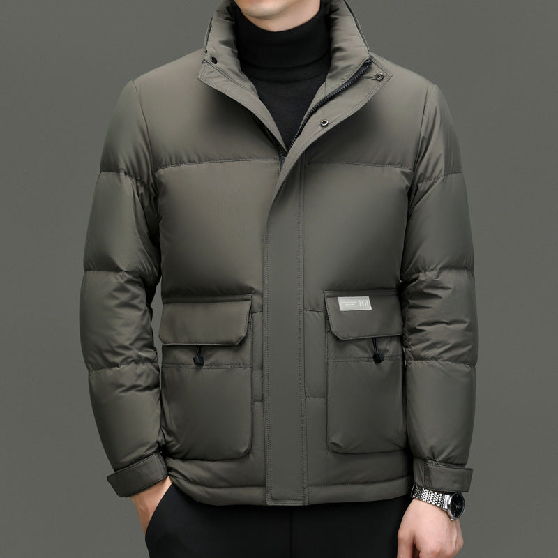 High Sense Stand-up Collar Down Jacket Men's Winter - Minihomy