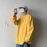 Legible Spring Autumn Long Sleeve T-shirts - Men's O-Neck Loose Fit - Minihomy