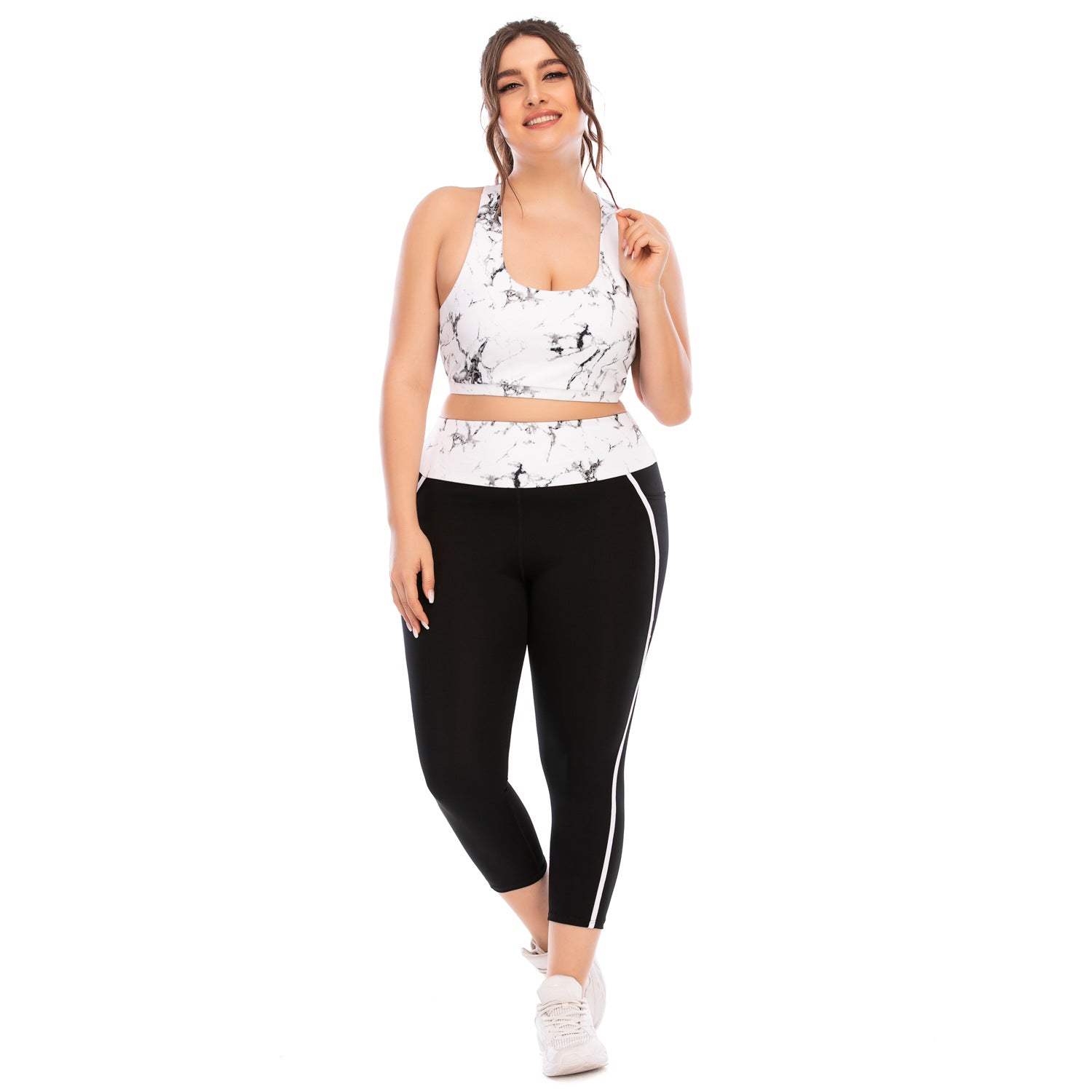 Workout Clothing Suit - Plus Size Yoga Clothing Leggings