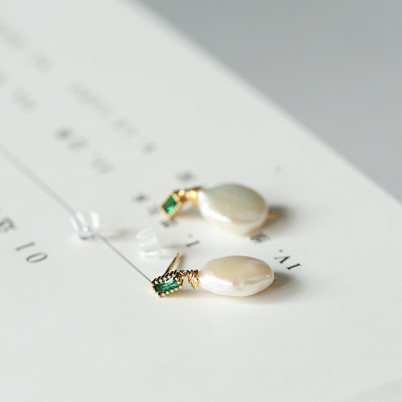 Natural Freshwater Baroque Pearl Earrings: Timeless Elegance, Everyday Luxury - Minihomy