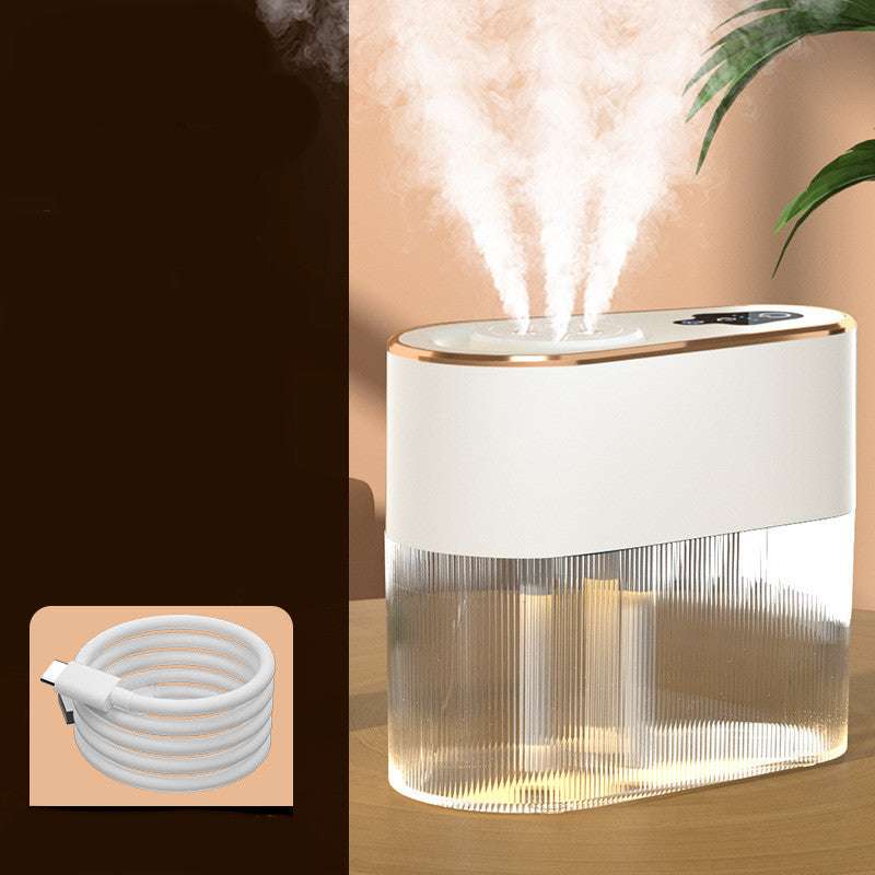 Electric Three Jet Humidifier Household Bedroom Desktop - Minihomy