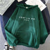 Loose Hooded Sweater Student Hoodie With Letter Print Sports Tops - Minihomy