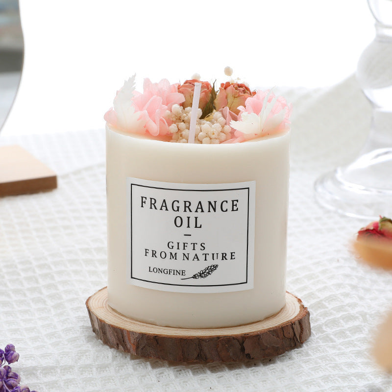 Dried Flowers Decor Romantic Candles - Minihomy