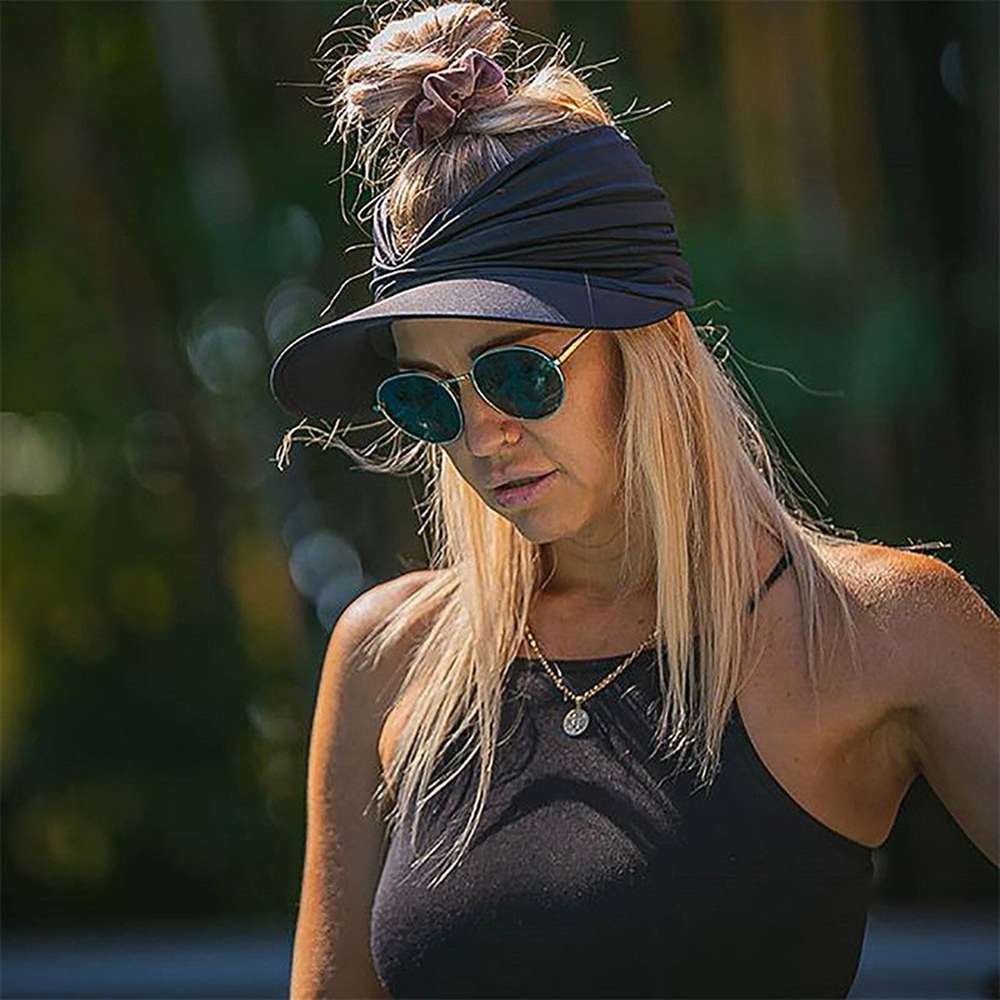 Cross-Border New Anti-Ultraviolet Sun Visor Outdoor Trend Empty Top Hat - Minihomy