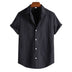 Casual Striped Short-sleeved Shirt For Men - Minihomy