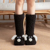 Cute Dog Slipper Socks: Warm, Plush, Non-Slip Women's Winter Socks