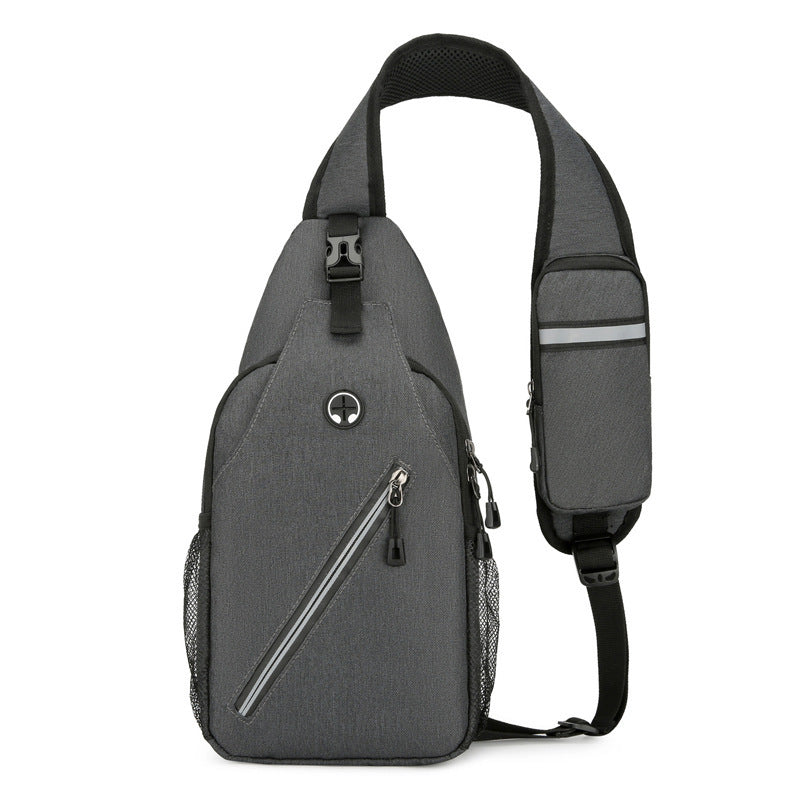 Men's Canvas Crossbody Bag - Multifunctional Chest Bag for Men