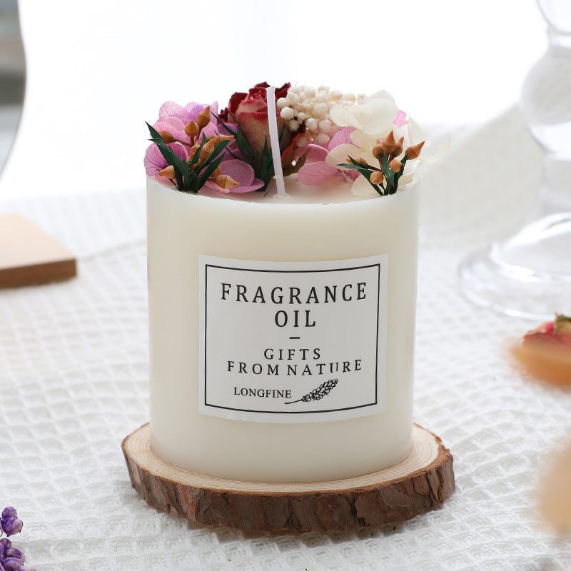 Dried Flowers Decor Romantic Candles - Minihomy