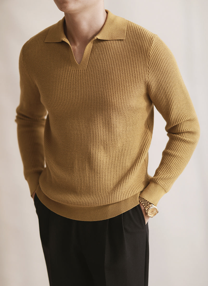 Men's Casual Warm Sweater Retro Long Sleeves - Minihomy