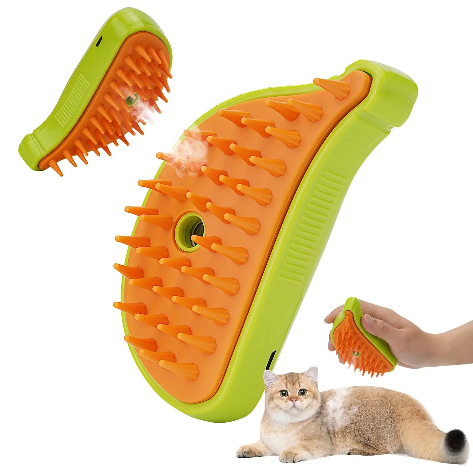 3 In 1 Pet Steam Brush Cat Dog Cleaning Steamy Spray Massage Beauty Comb Hair Removal Grooming Supplies Pets Accessories - Minihomy