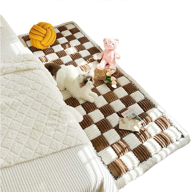 Plush Bedside Rug - Non-Slip Rectangular Carpet for Bedroom - Minihomy