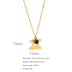 Necklace Stainless Steel Zircon Ornament: Adorn Yourself with Celestial Elegance - Minihomy