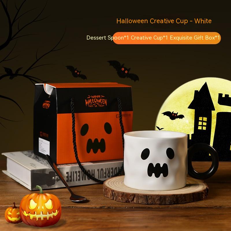 Halloween Gift Pumpkin Cup Ceramic Mug - Minihomy