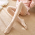 Fleece-lined Thickened Sheer Tights Leggings Transparent One-piece Superb Pantynose - Minihomy