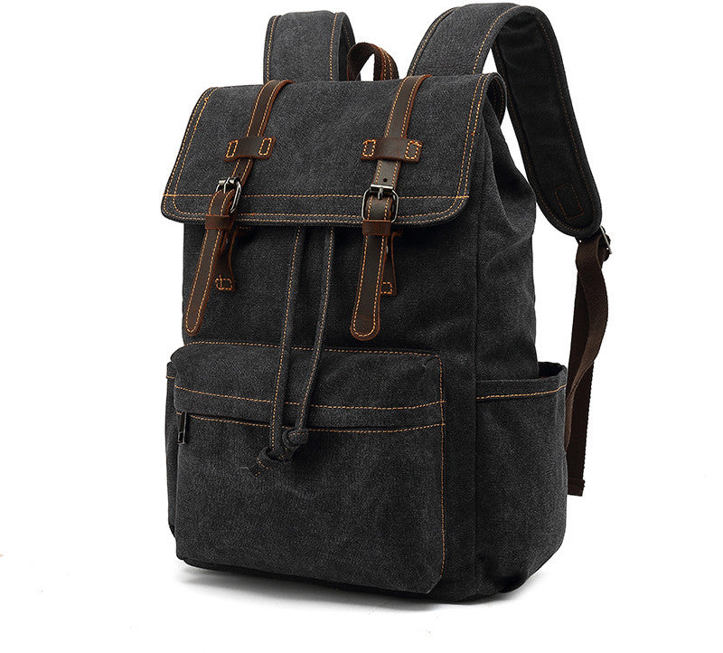 Men's Backpack Vintage Outdoor Travel Canvas Bag - Minihomy