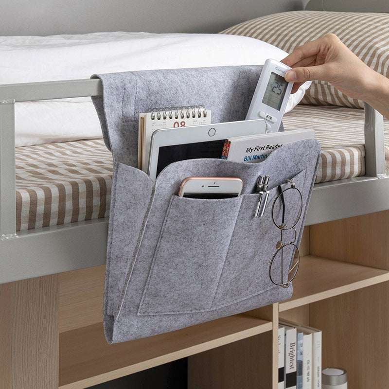 Bedside Mobile Phone Storage Remote Control Hanging Bag - Minihomy