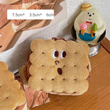 Cute Sandwich Biscuit Plush Pencil Case