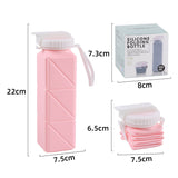 Portable Silicone Folding Water Bottle - Foldable Sports Cup for Outdoor Travel - Minihomy