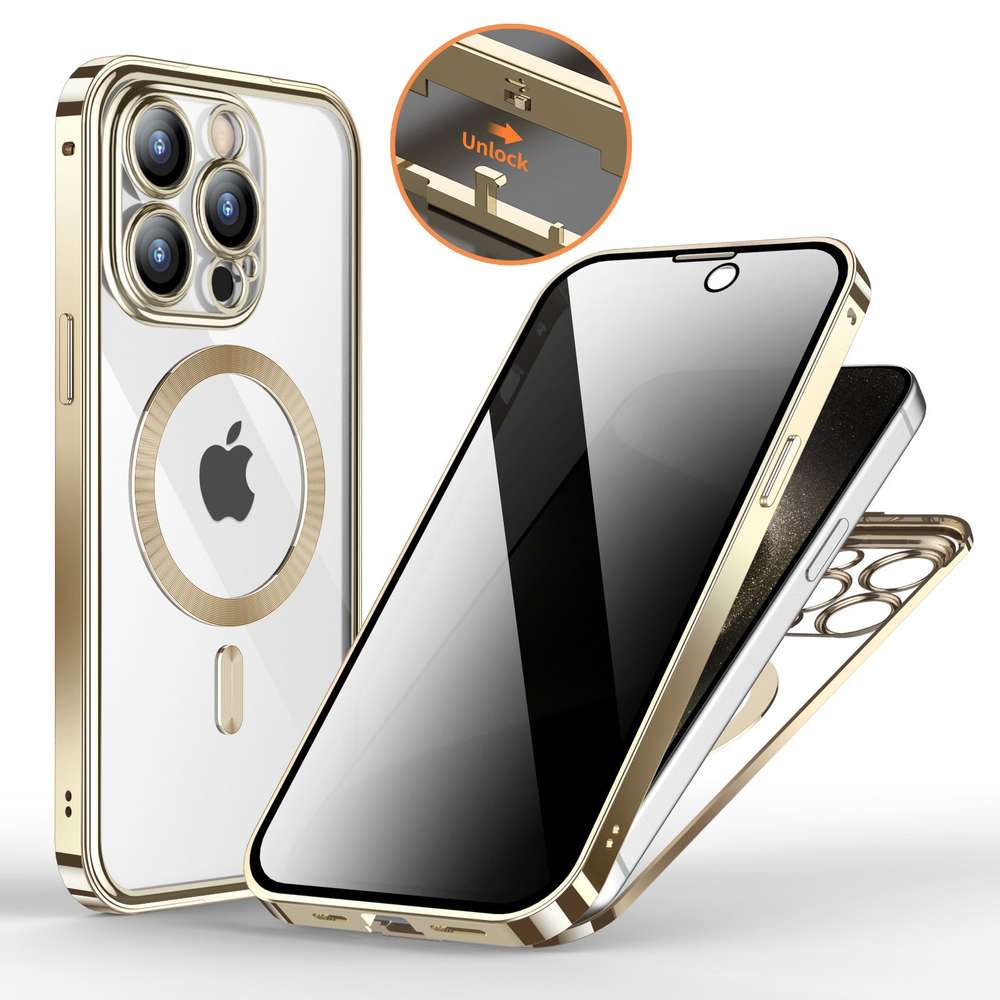 Full Protection Phone Case with Magnetic Wireless Charging & Double Lens - Minihomy