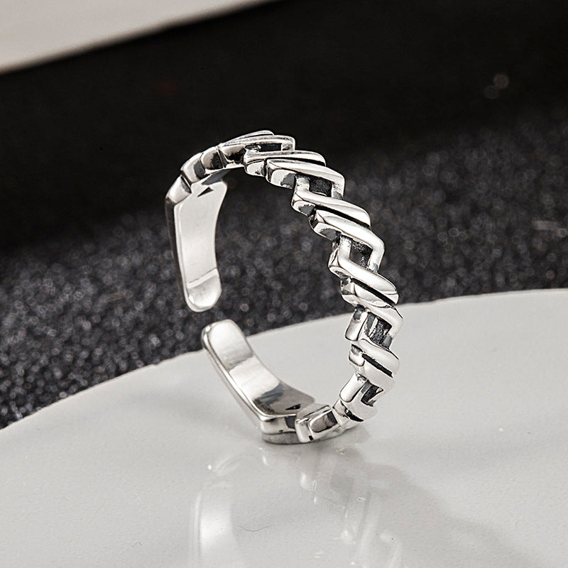 Personality Winding Braided Versatile Hip Hop Ring - Minihomy