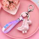 Cute Little Dinosaur Car Keychain Pendant Creative Colorful Cord Keychain - Minihomy