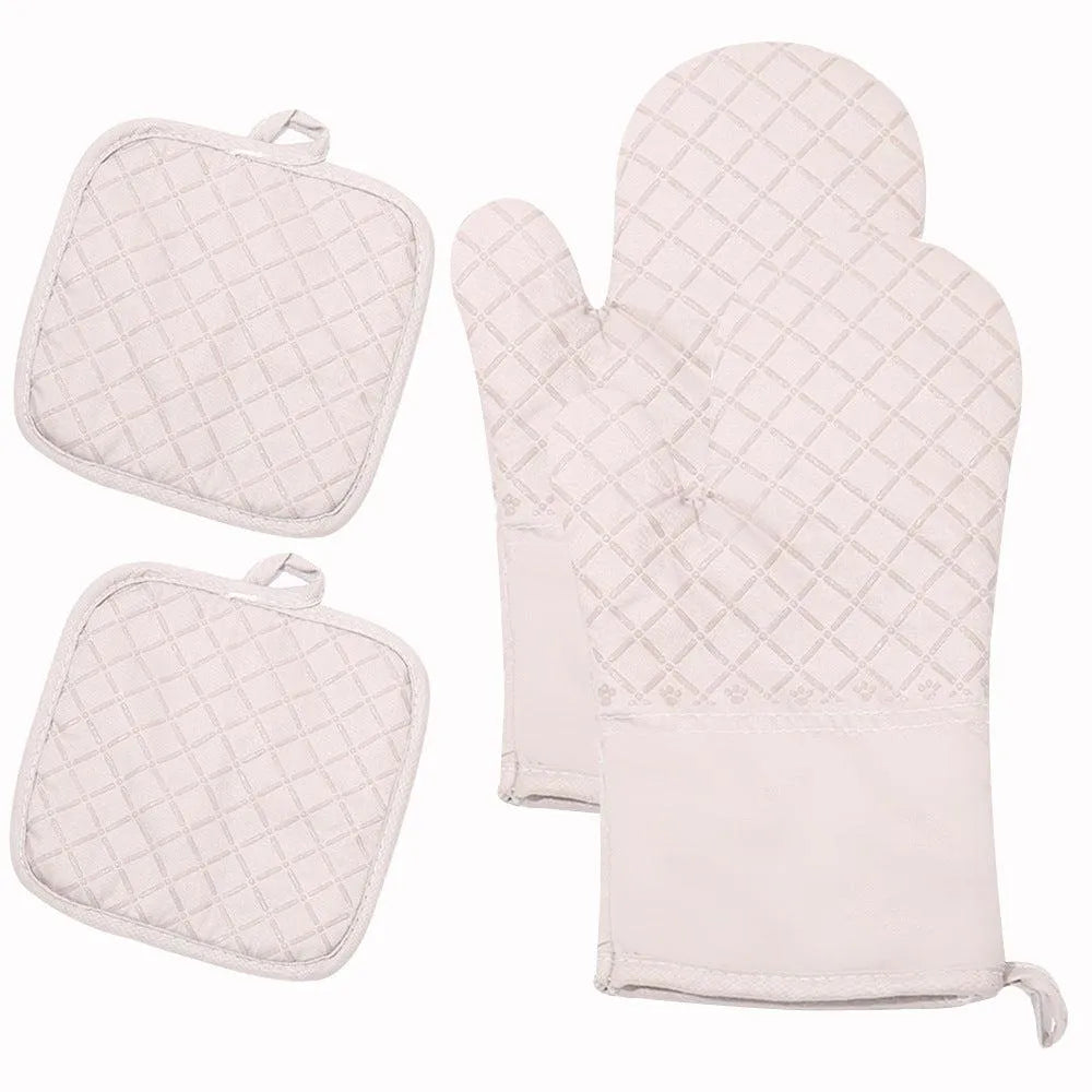 Kitchen Microwave Oven Heat Insulation Non-slip Gloves - Minihomy