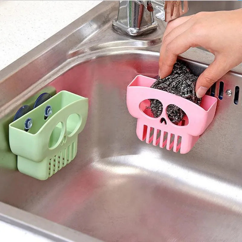 Halloween Multi-function Dish Cloth Storage Drain Rack Free Punch Sponge Soap Rack Kitchen Gadgets - Minihomy