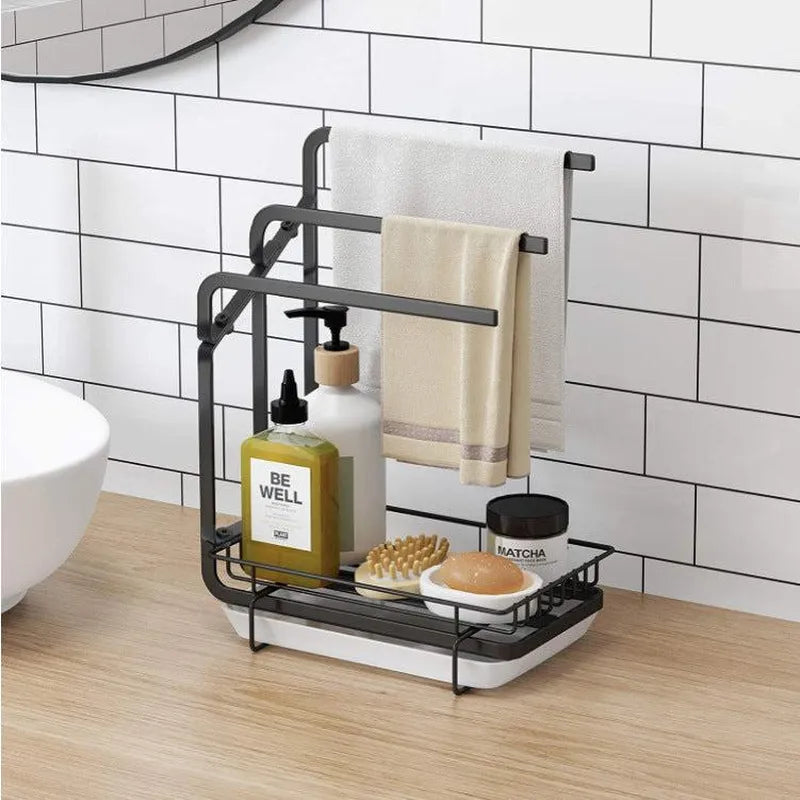 Kitchen Disassembly Countertop Sink Draining Debris Sorting Storage Rack - Minihomy