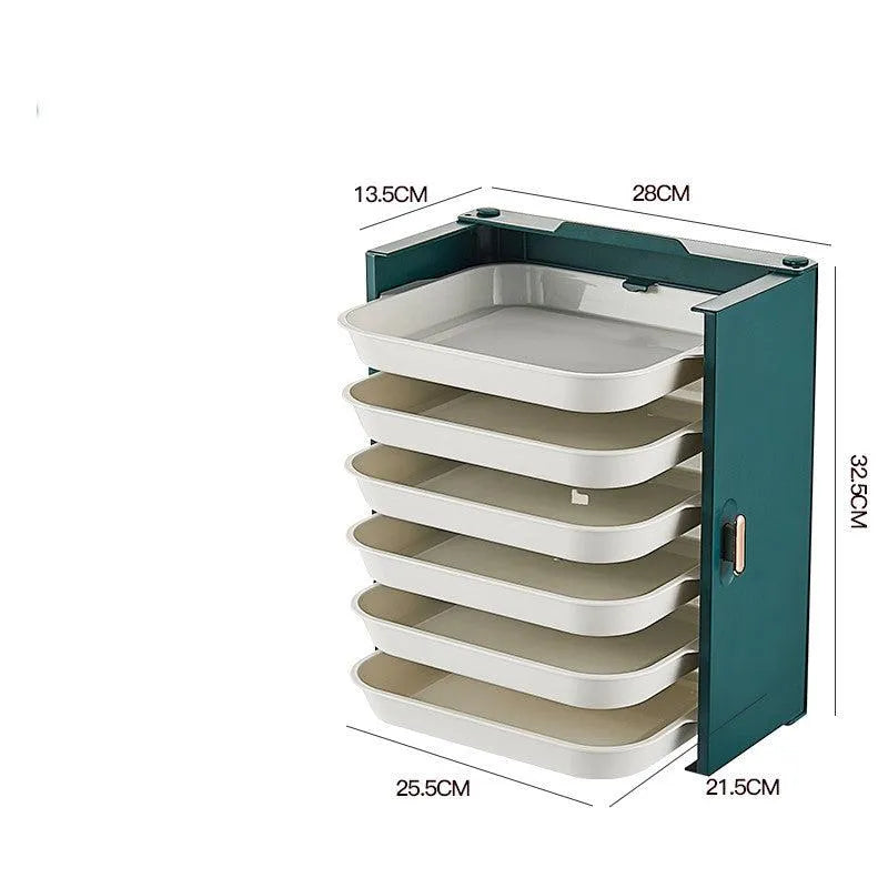 Home Kitchen Multi-functional Multi-layered Vegetable Preparation And Loading Tray - Minihomy