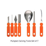 Halloween Stainless Steel Pumpkin Carving Set Fruit Carving Kitchen Gadgets - Minihomy