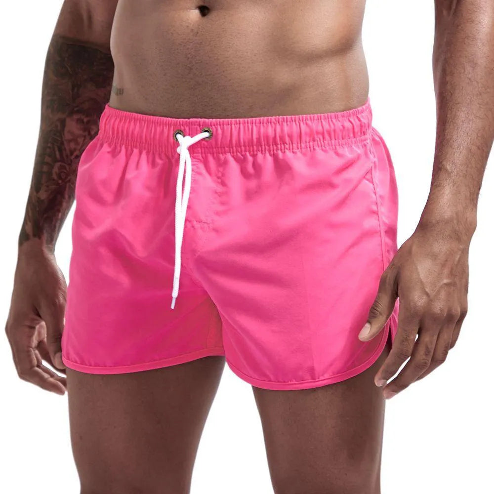 Wrap men's shorts smooth beach slim pants