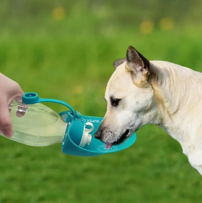 Portable Dog Water Bottle with Drinking Cup - Leakproof, Travel-Friendly Hydration for Pets - Minihomy