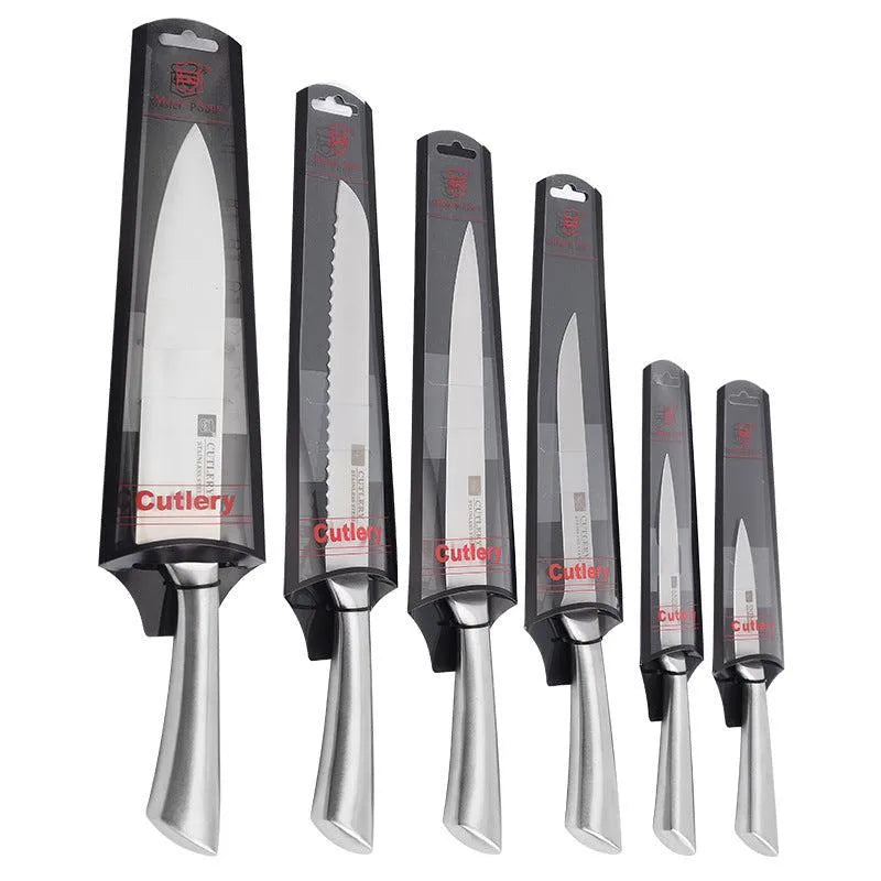 Stainless Steel Kitchen Knife Set Modern Minimalist