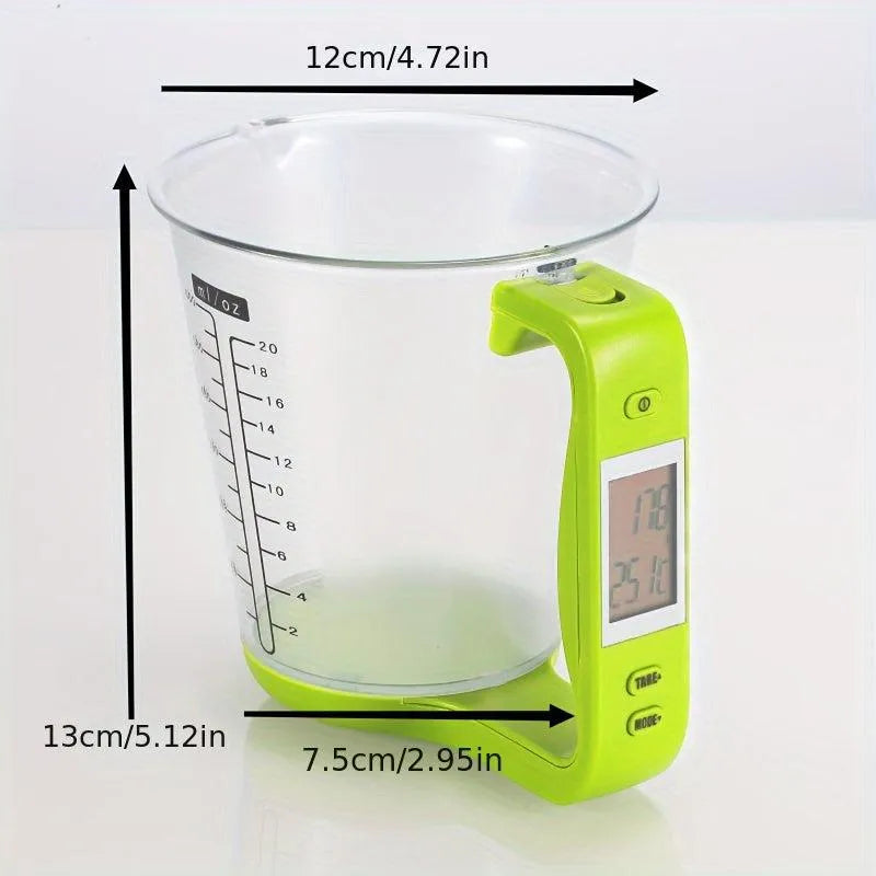 Multi-function Kitchen Electronic Measuring Cup Kitchen Scale Meal Scale Tools Plastic Spoon Electron Small Plastic Cup Custom - Minihomy