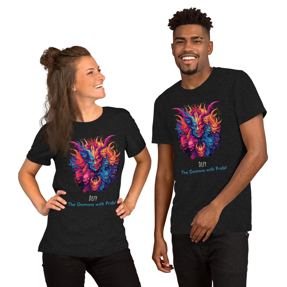 Bold Demon Pride Month Shirt - Embrace Your True Colors Unisex t-shirt - Minihomy